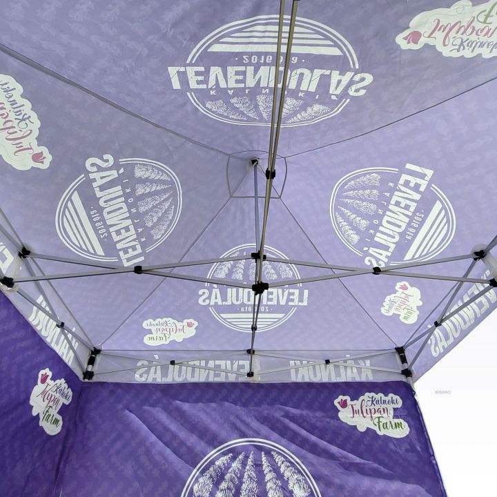 Nožnicový skladací stan na trhové podujatia s možnosťou prispôsobenia